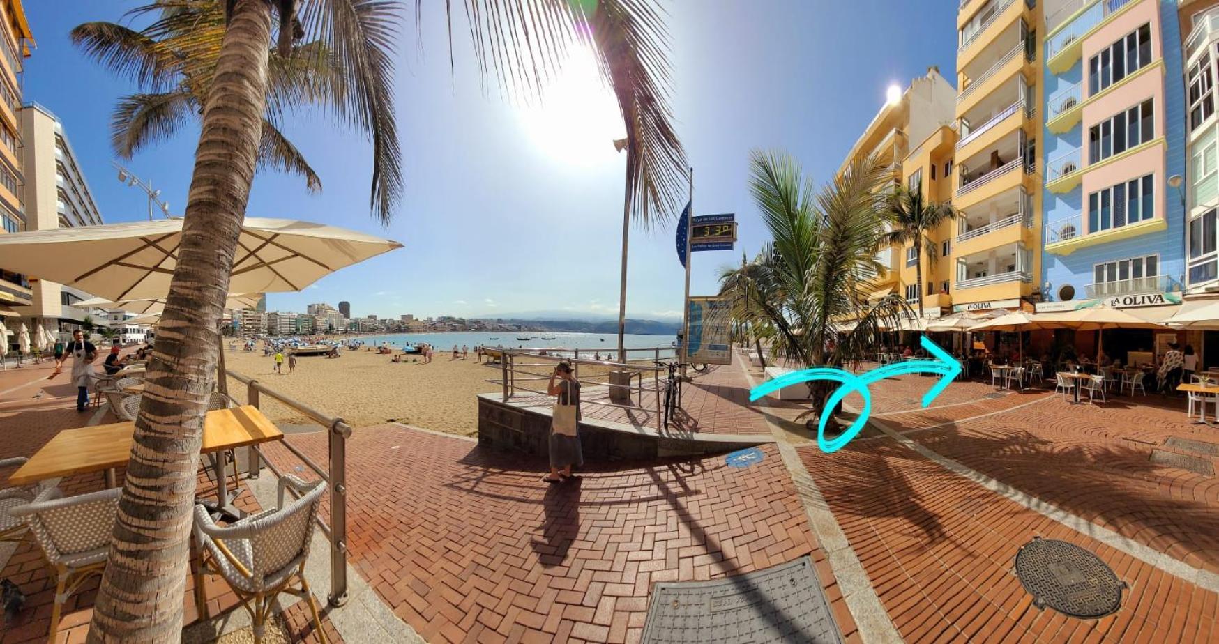 Casita Canaria Playa Beachfront Access & Lateral Ocean View With Terrace Apartment Las Palmas de Gran Canaria